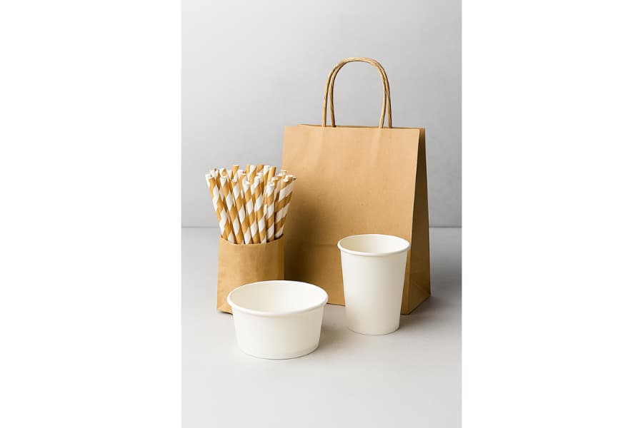 Ảnh: Combo đồ dùng giấy thân thiện môi trường